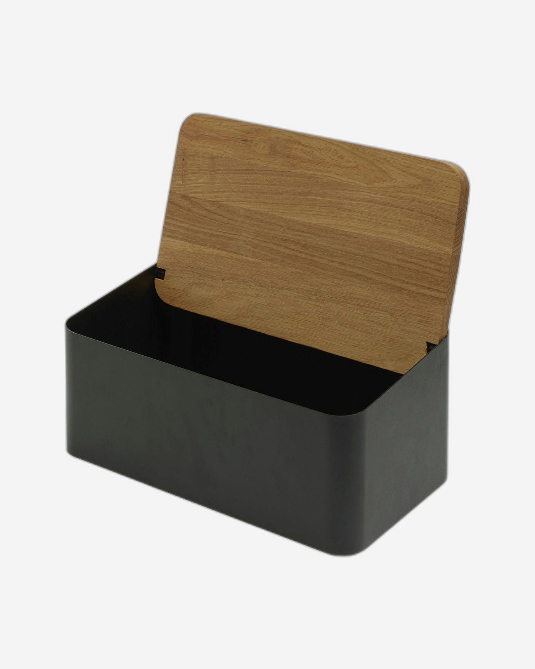 صندوق خبز مقرمش من ليجنوارت، هيكل أسود ولوح خبز قابل للإزالة من خشب البلوط، Bb-80B