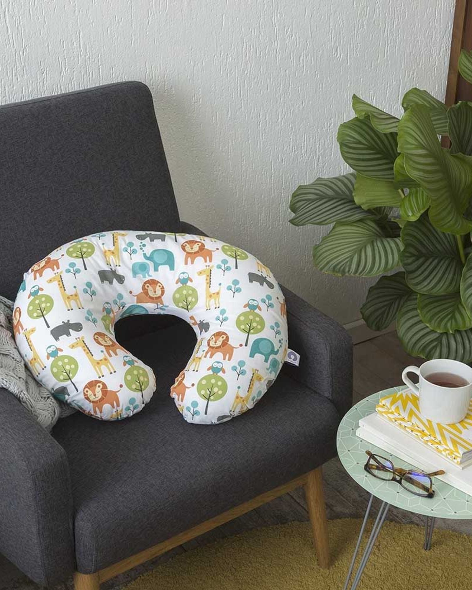 وسادة شيكو بوبي مع غطاء قطني للأطفال من عمر 0 أشهر فما فوق - غابة هادئة