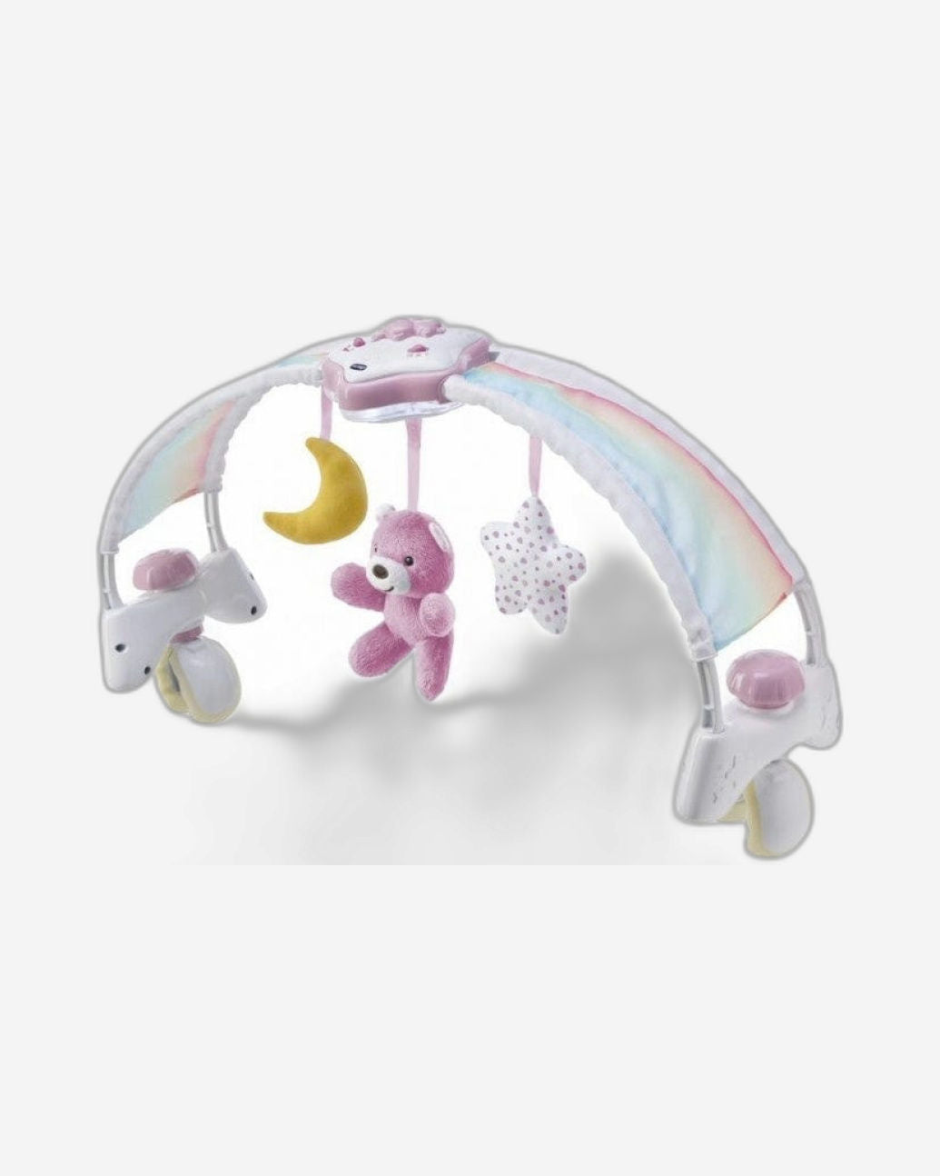 لعبة سرير قوس قزح وردي