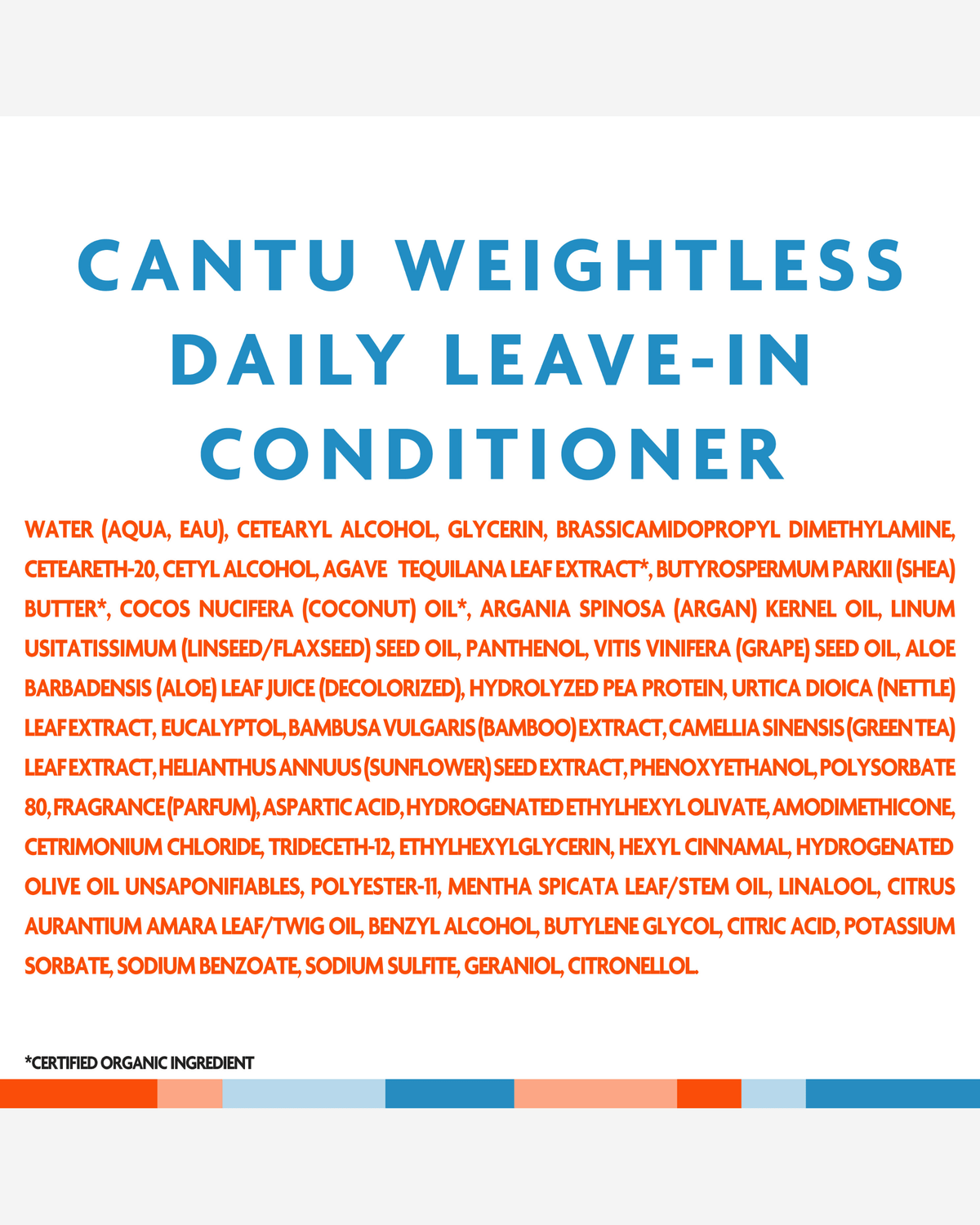 Cantu Weightless Daily Leave In 236Ml