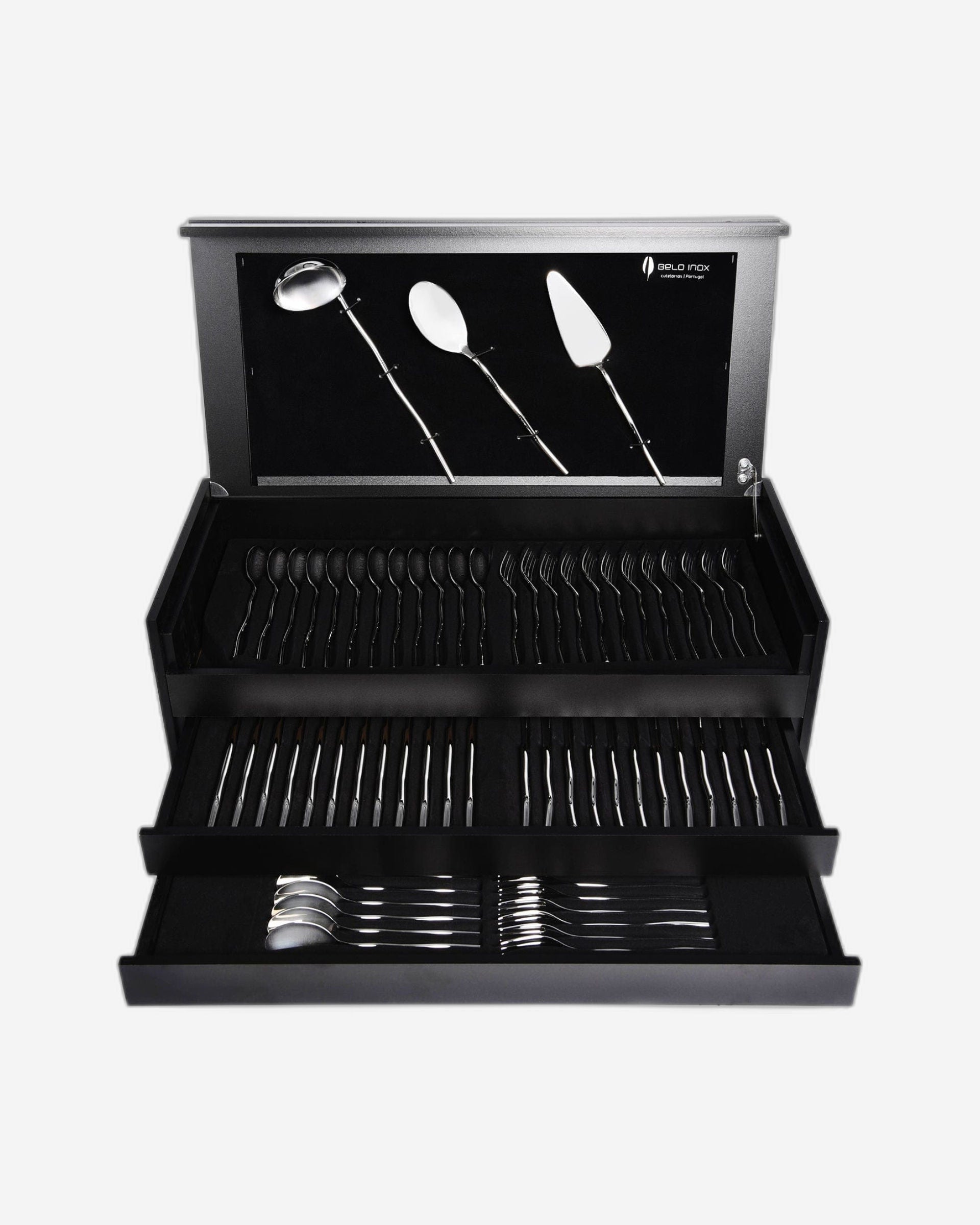 بيلو إينوكس ويف لامع - 75 قطعة - صندوق خشبي مميز