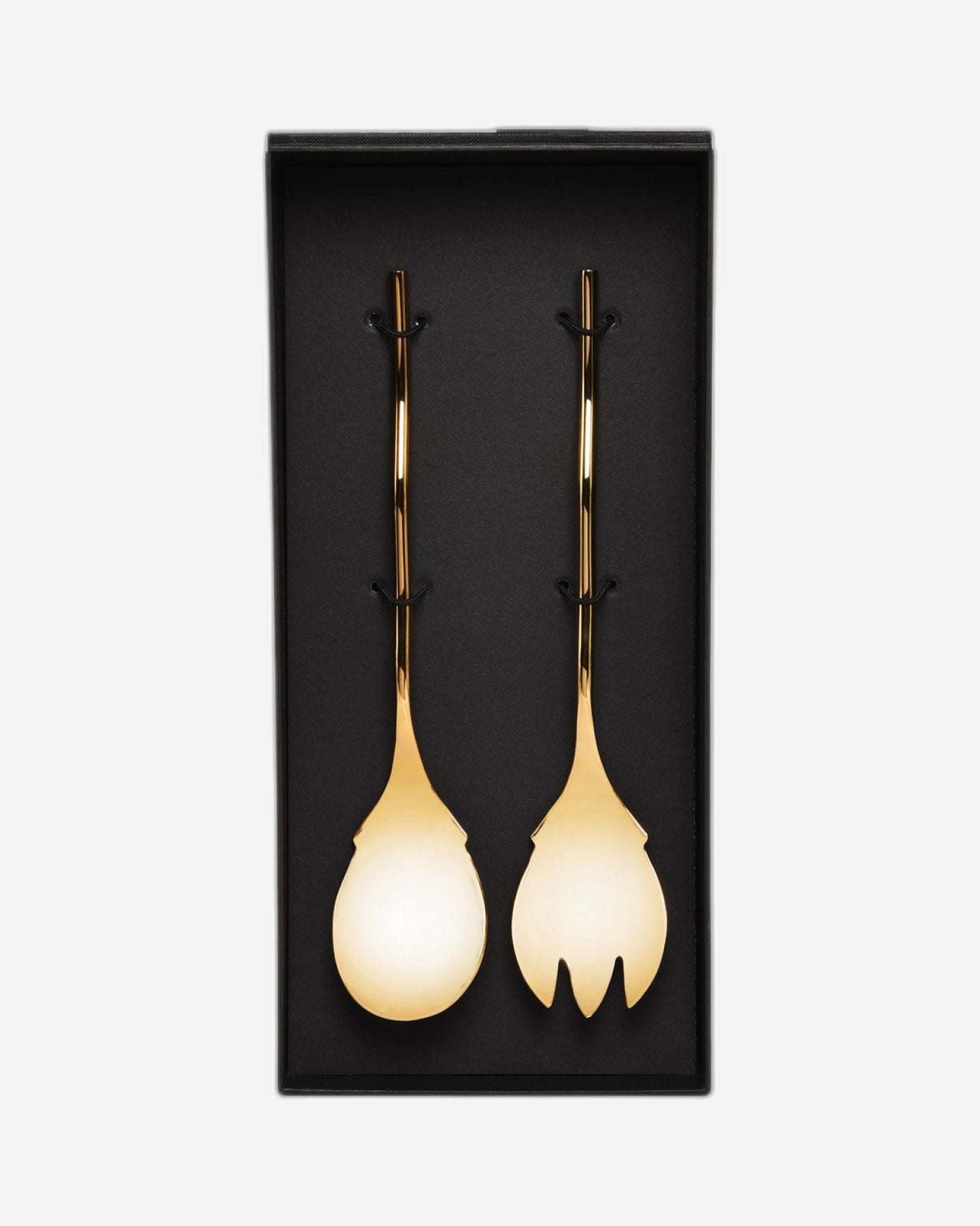 بيلو إينوكس ويف تيتانيوم ذهبي - طبق سلطة لشخصين - صندوق هدايا