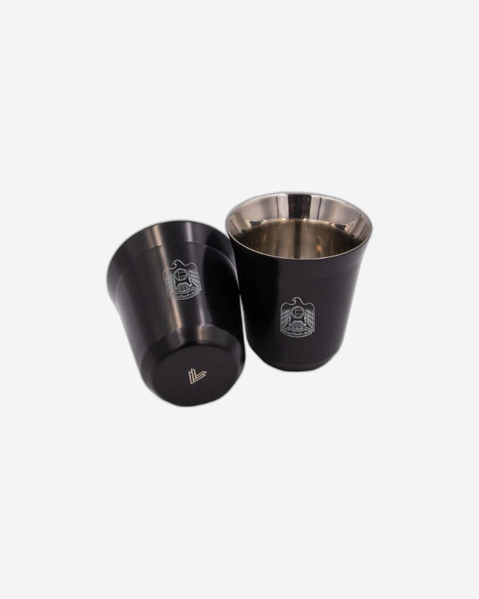 طقم أكواب روفاتي بولا الإمارات العربية المتحدة من الفولاذ المقاوم للصدأ، قطعتين - 175 مل