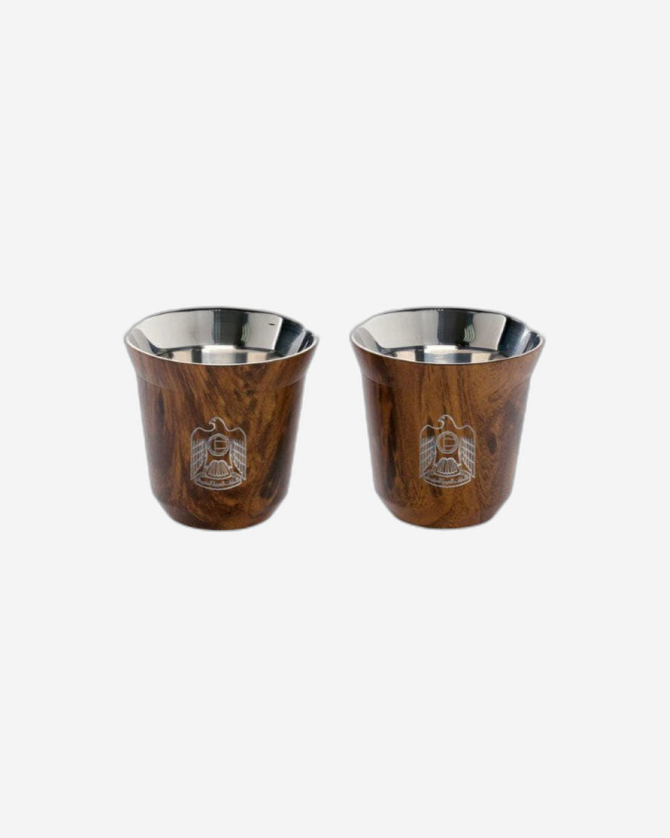 طقم أكواب روفاتي بولا الإمارات العربية المتحدة من الفولاذ المقاوم للصدأ، قطعتين - 85 مل