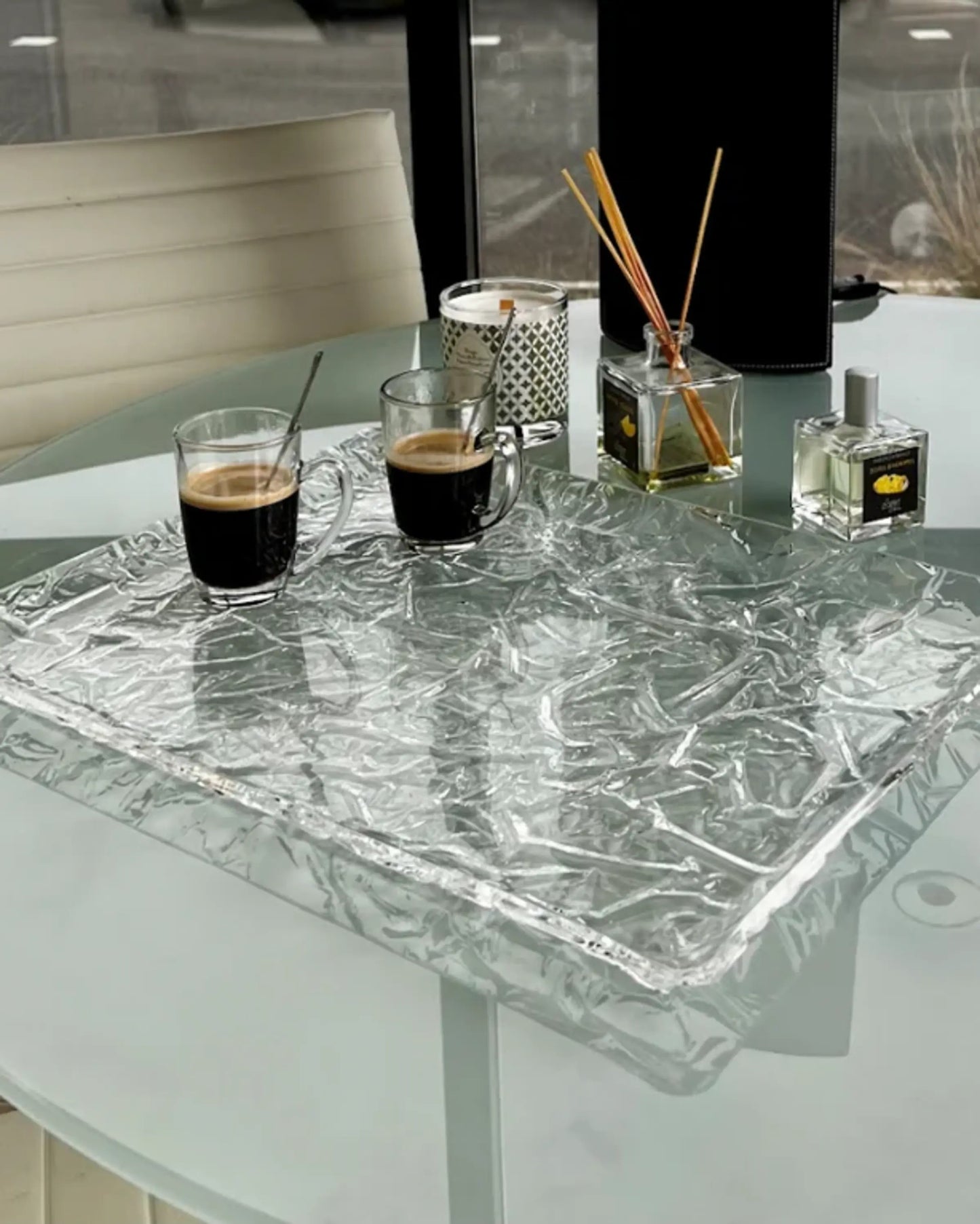 Frosty Acrylic Tray 46x36cm