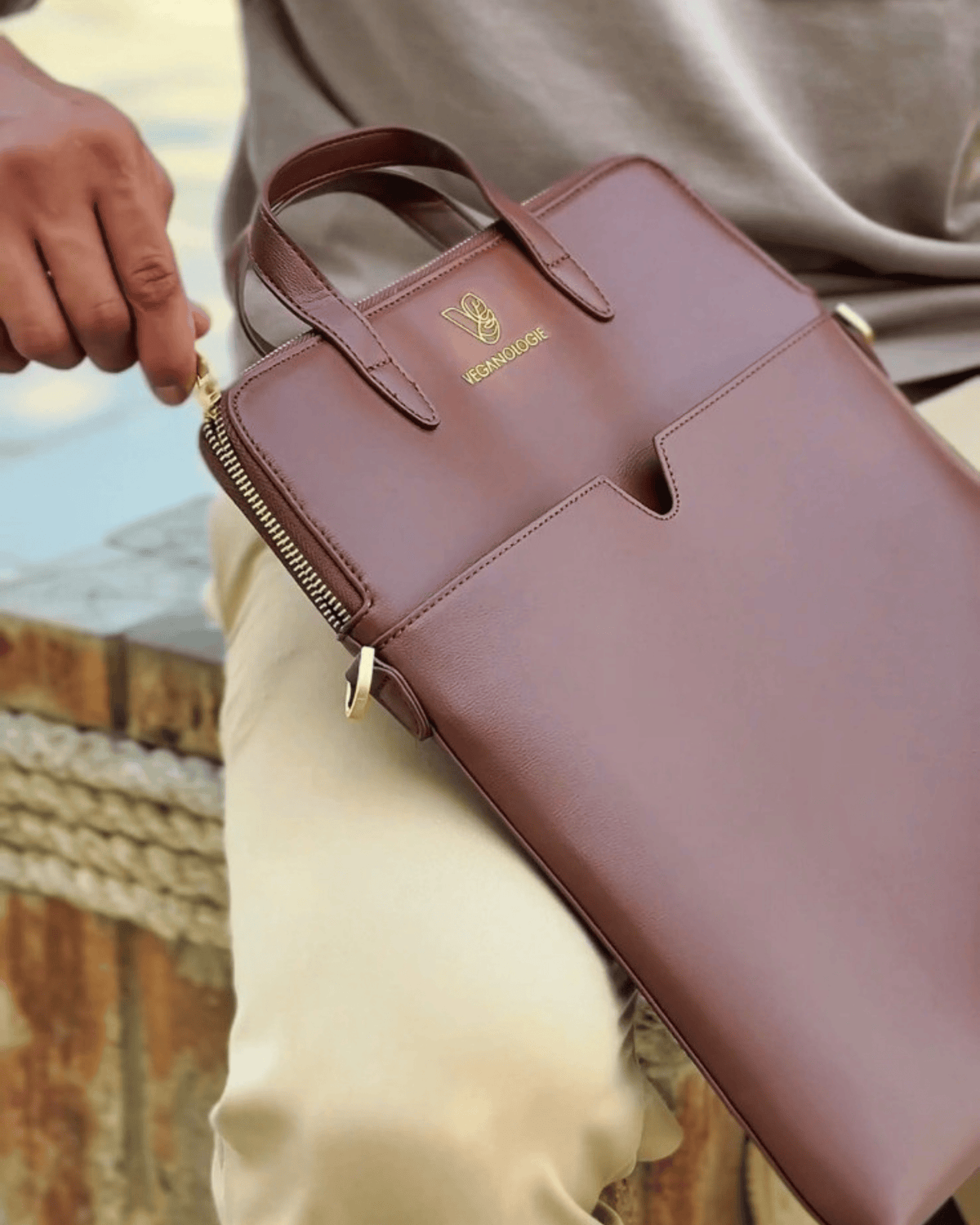 شنطة لابتوب جوبيتر من الخيزران، مقاس 13 إنش