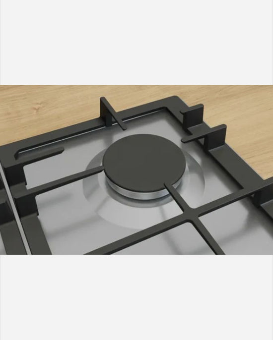Bosch Gas Hob FlameSelect 4 Burners Steel