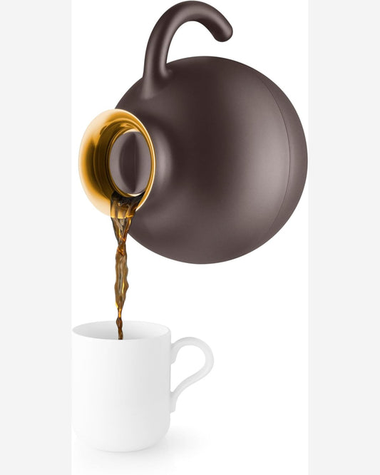 إيفا سولو 502708 جلوب في جيه 1 لتر بني شوكولاتة حافة ذهبية مصنوعة حسب الطلب