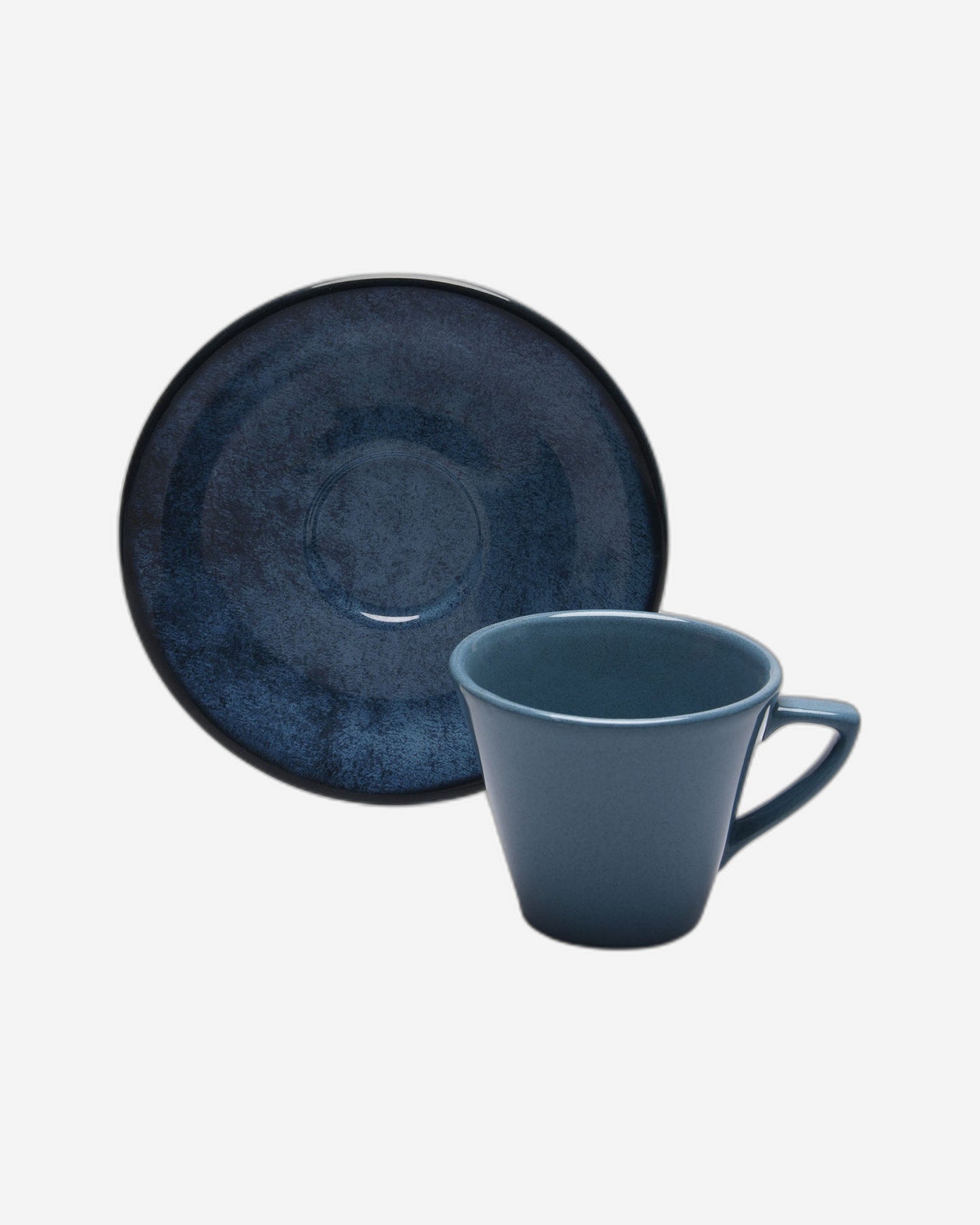 طقم شاي عضوي بورسلين من آردن، 6 قطع، أزرق