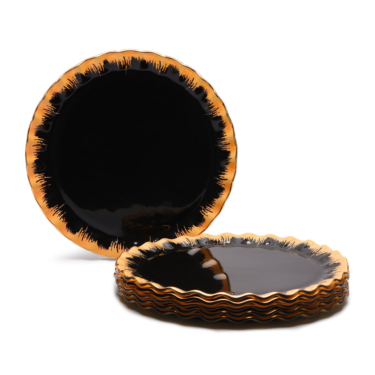 طقم أطباق عشاء بورسلين غلورا ألبا 26 سم، 6 قطع