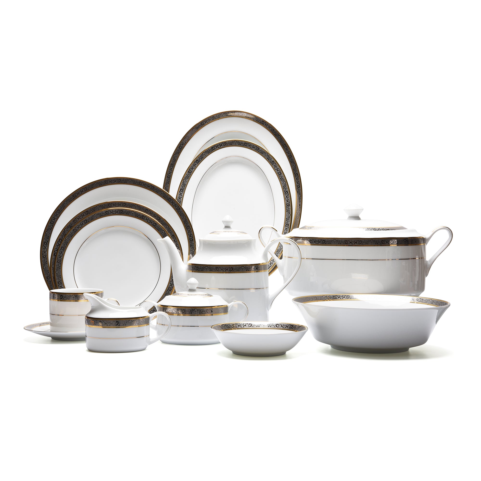 Dankotuwa GOLDEN PLATINUM 59PC DINNER SET