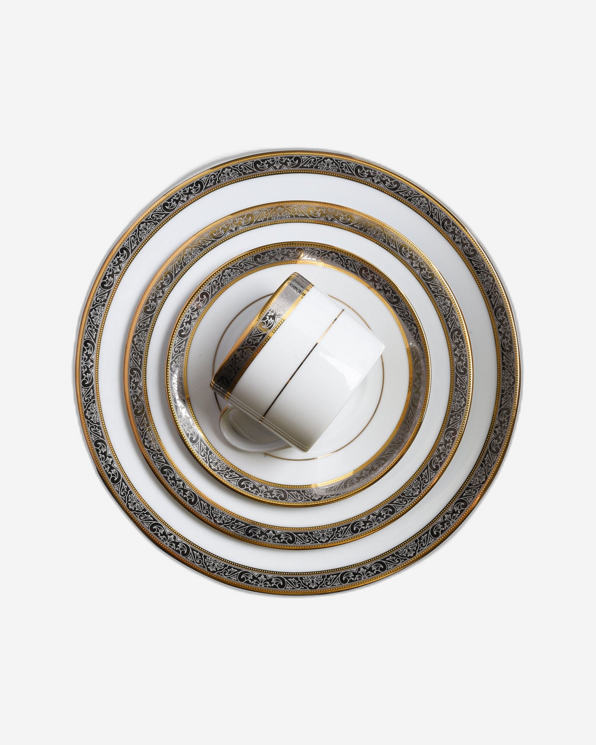 طقم عشاء دانكوتوا جولدن بلاتينيوم، ٥٩ قطعة