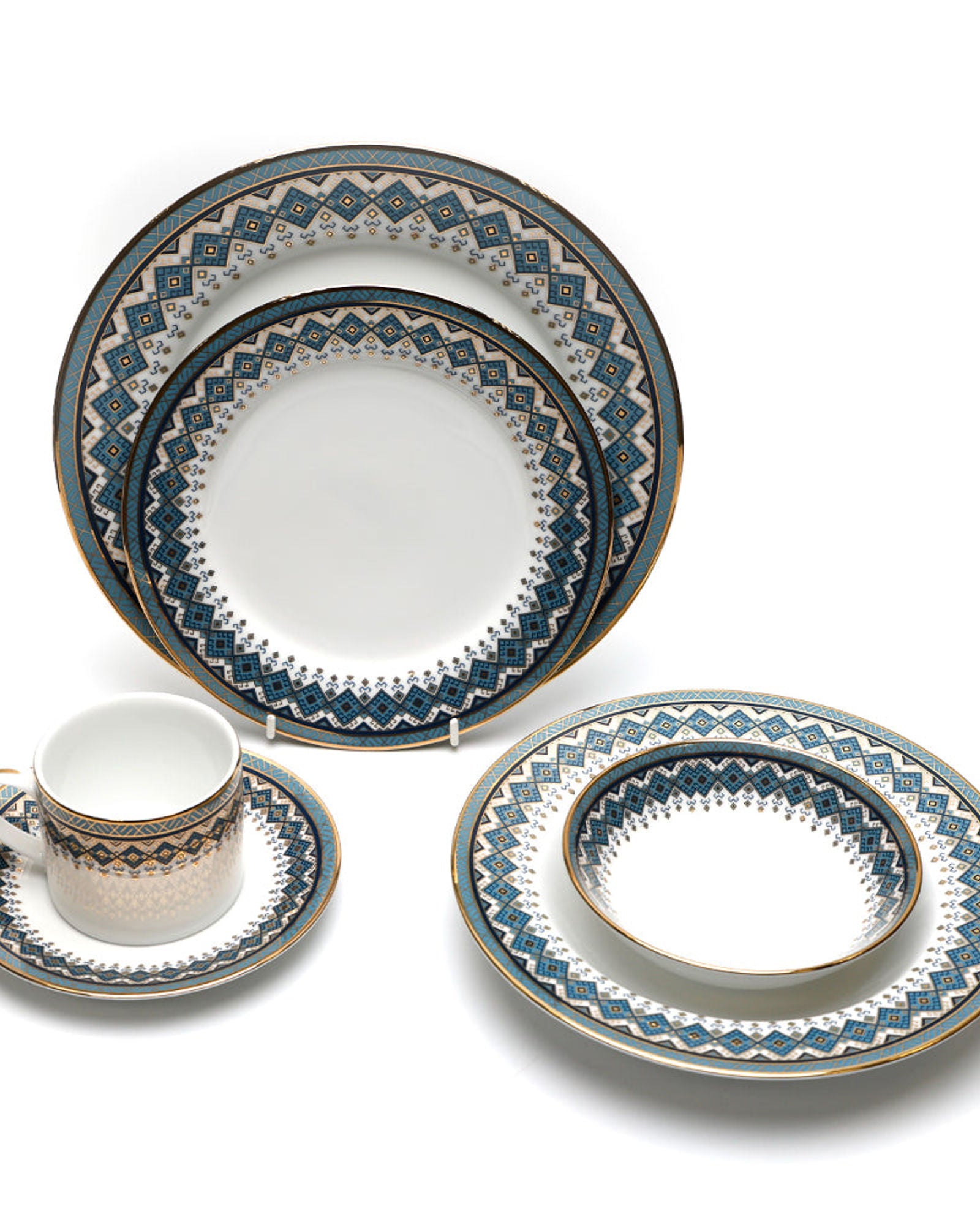 طقم عشاء دانكوتوا أزرا، ٢٤ قطعة