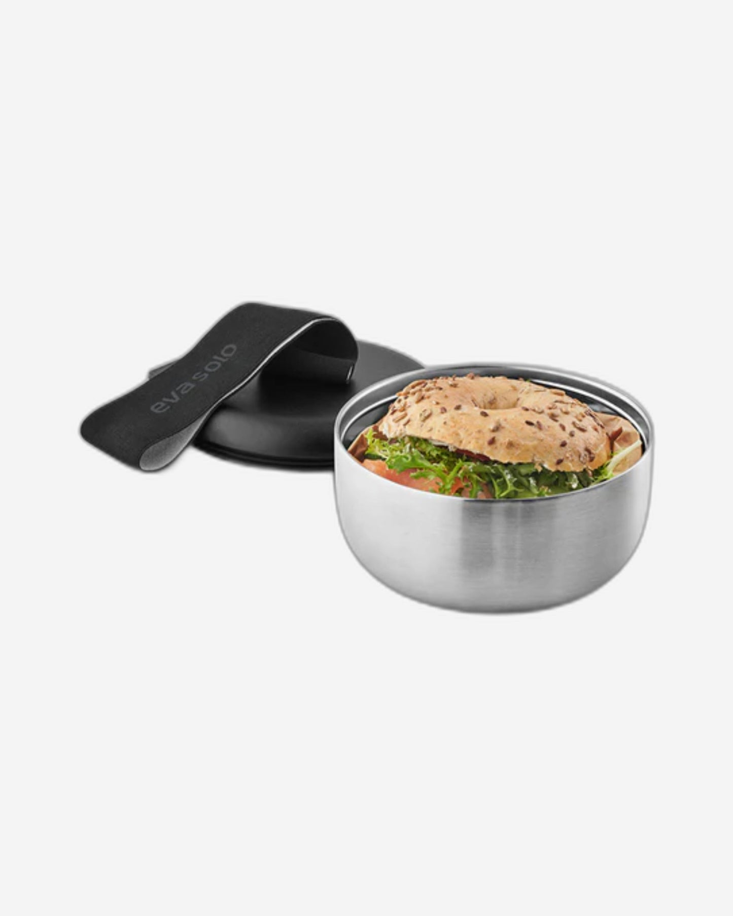 علبة غداء إيفا سولو 503072 تو جو، لون فولاذي/أسود