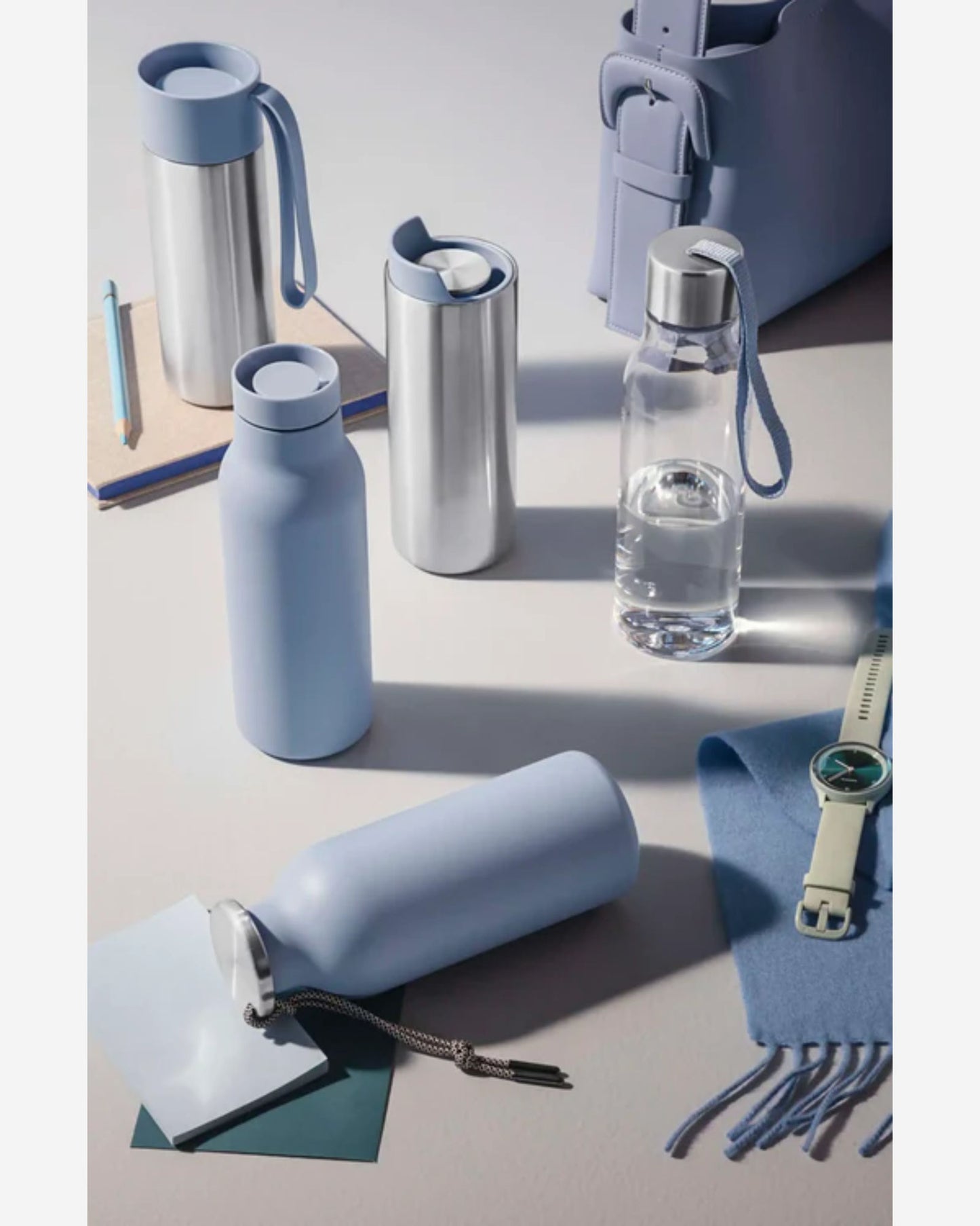 قارورة حرارية إيفا سولو 575027 أوربان 0.5 لتر، لون أزرق سماوي