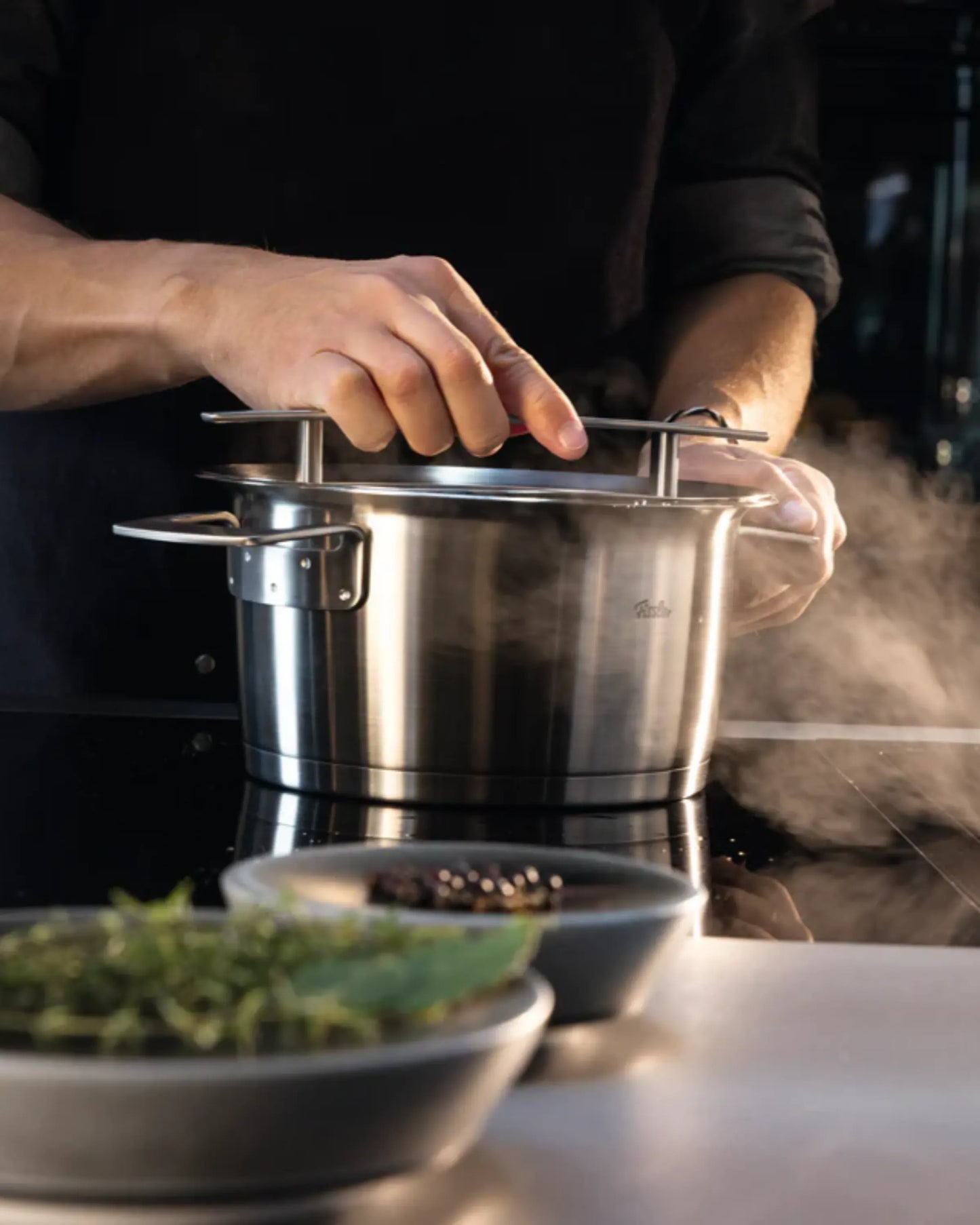 Fissler Phi High 24cm Glass Lid Stew Pot