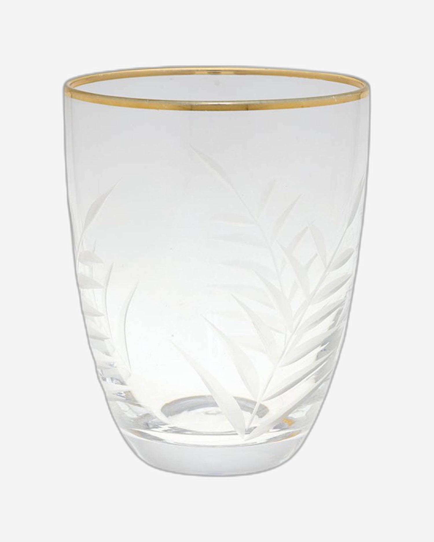 Greengate Estelle Water Clear With Cutting And Gold