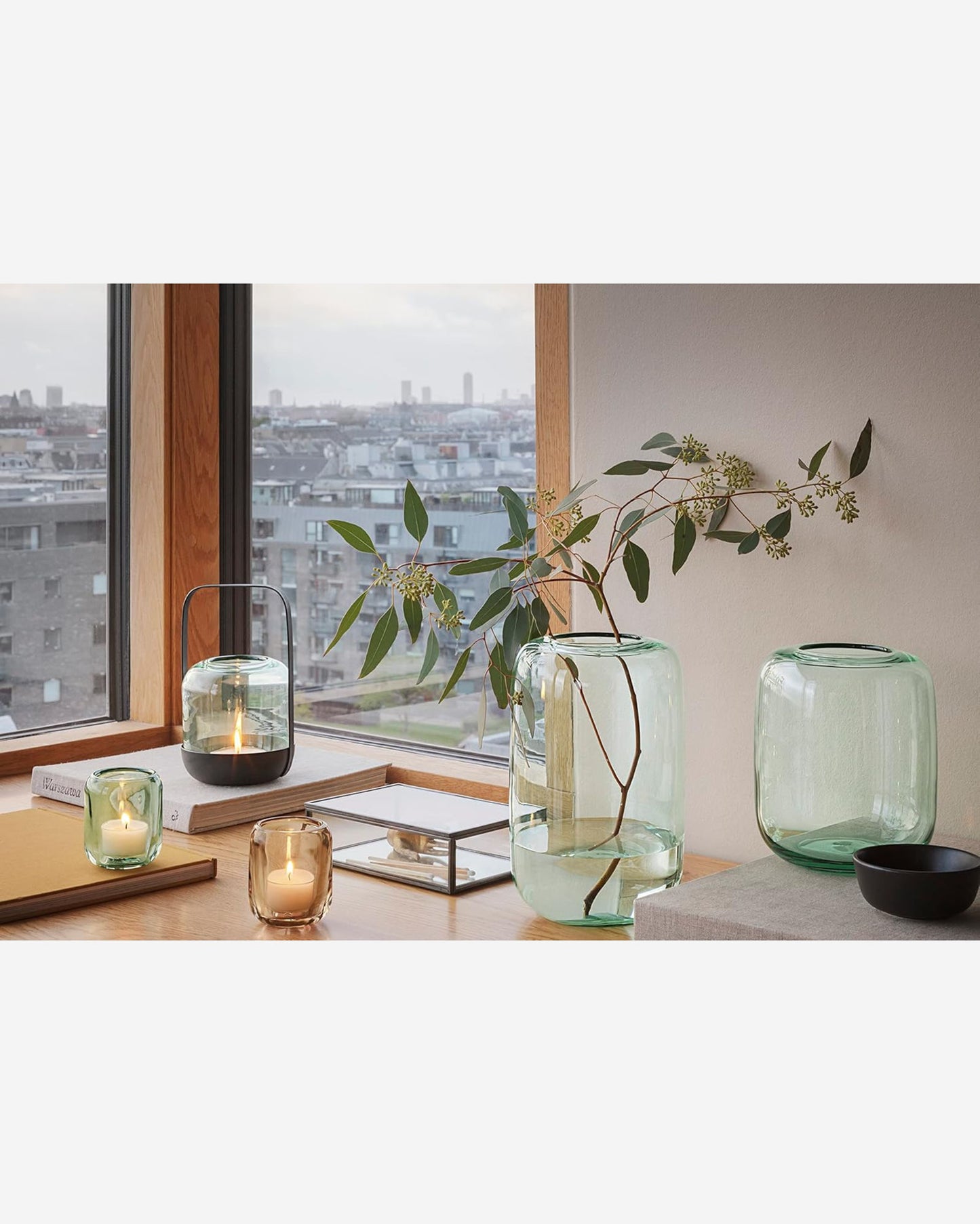 إيفا سولو 571395 حامل شموع صغير من خشب البلوط، بني