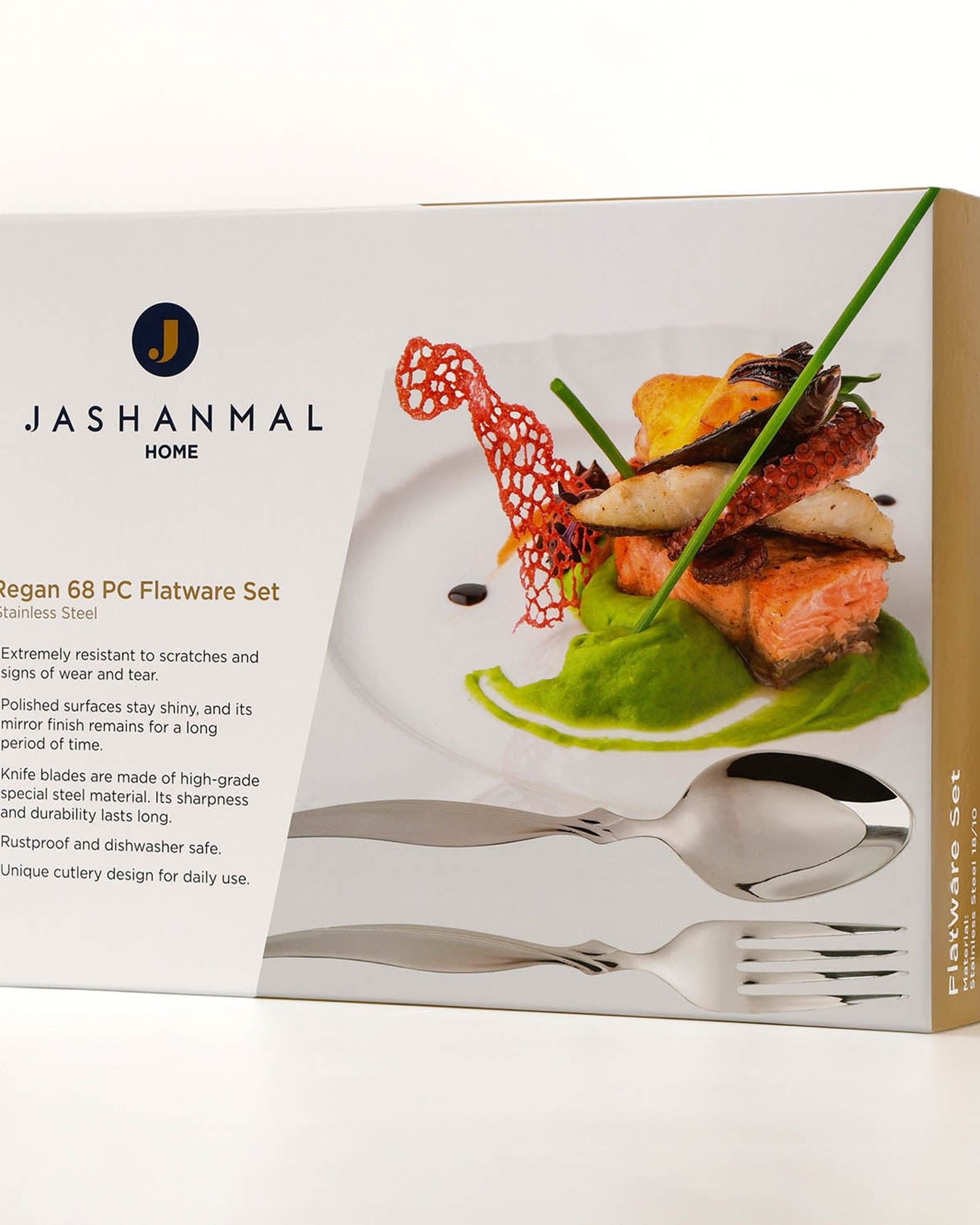 مجموعة أدوات مائدة وينجوي ريجان من 68 قطعة من الفولاذ المقاوم للصدأ