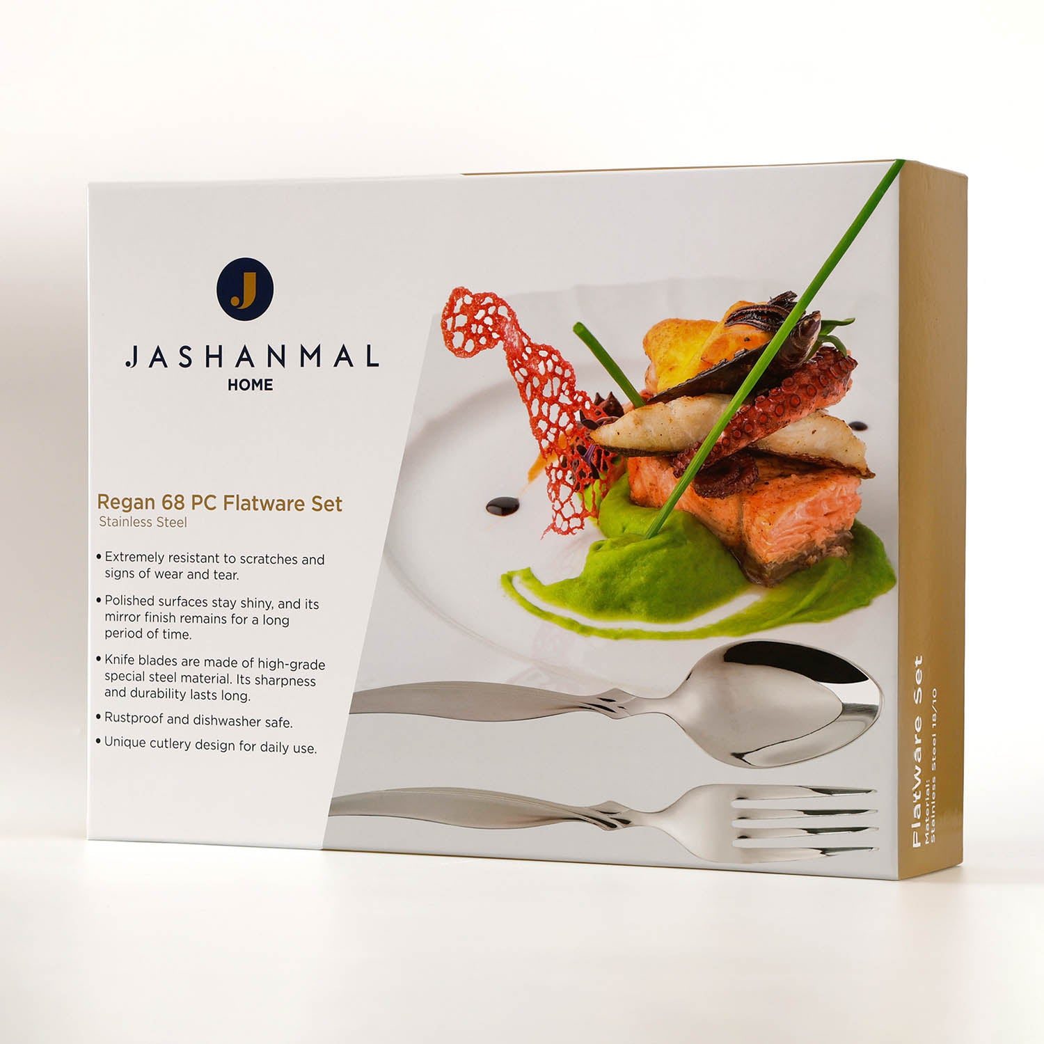 مجموعة أدوات مائدة وينجوي ريجان من 68 قطعة من الفولاذ المقاوم للصدأ