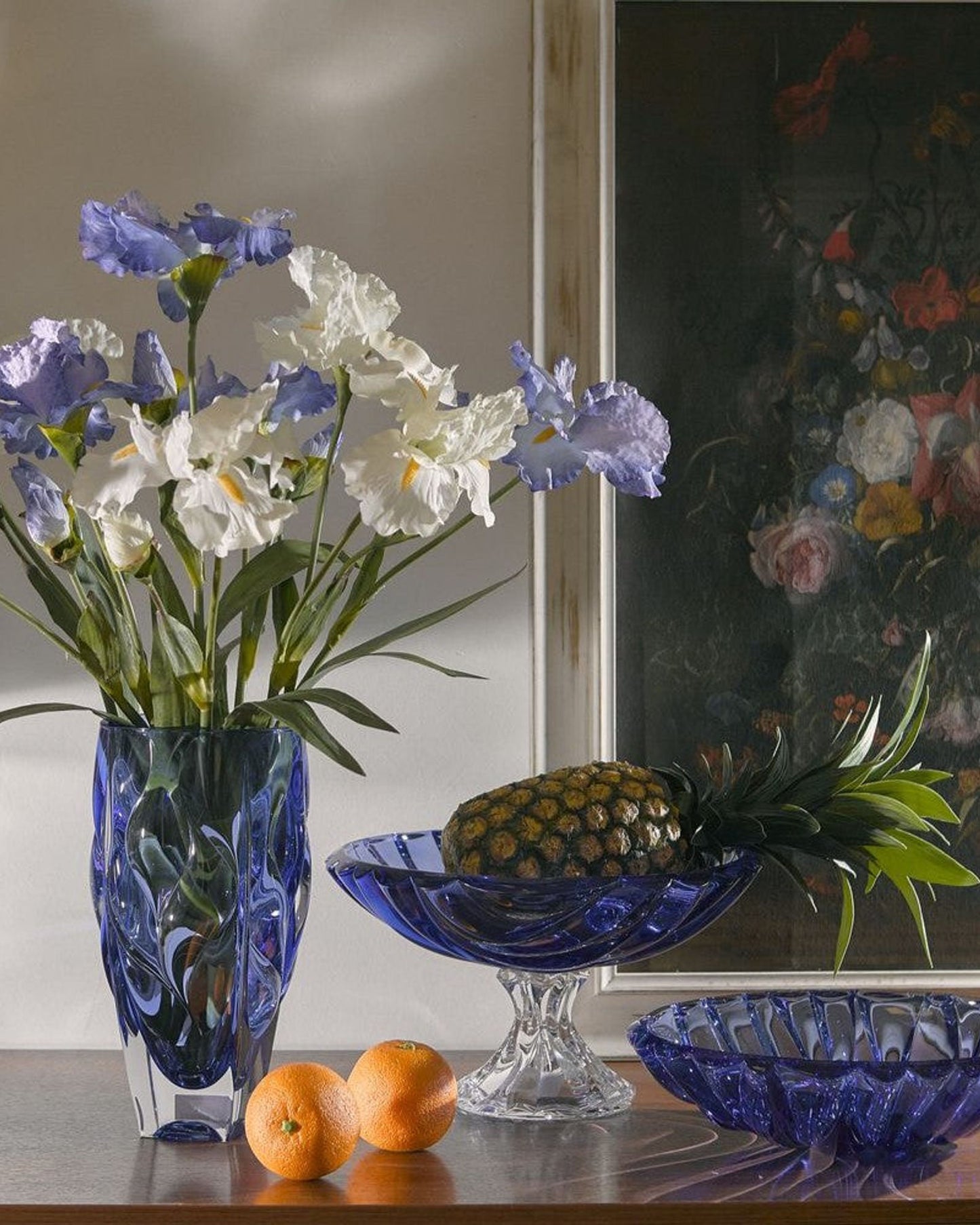 وعاء بوهيميا بامبو FTD 336 خالي من الرصاص باللون الأزرق