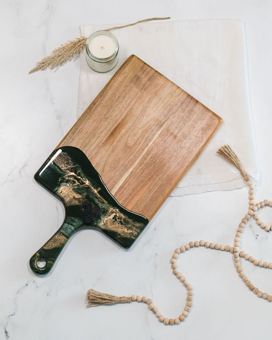 لوح جبن كبير لين وليانا مقاس 10×20 بوصة، لون اليشم