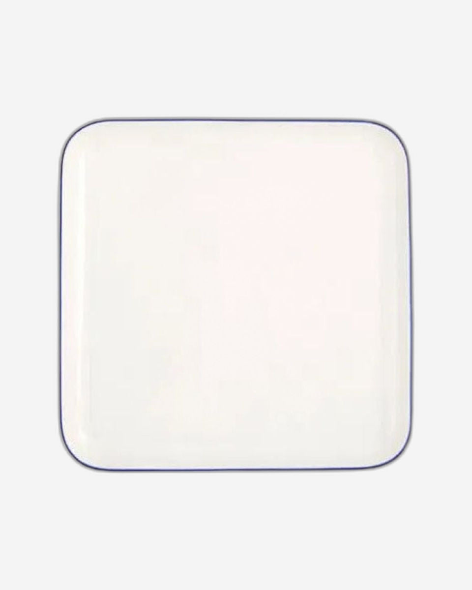 طقم عشاء بورلاند بلو سترايب، 18 قطعة