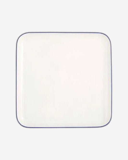 طقم عشاء بورلاند بلو سترايب، 18 قطعة