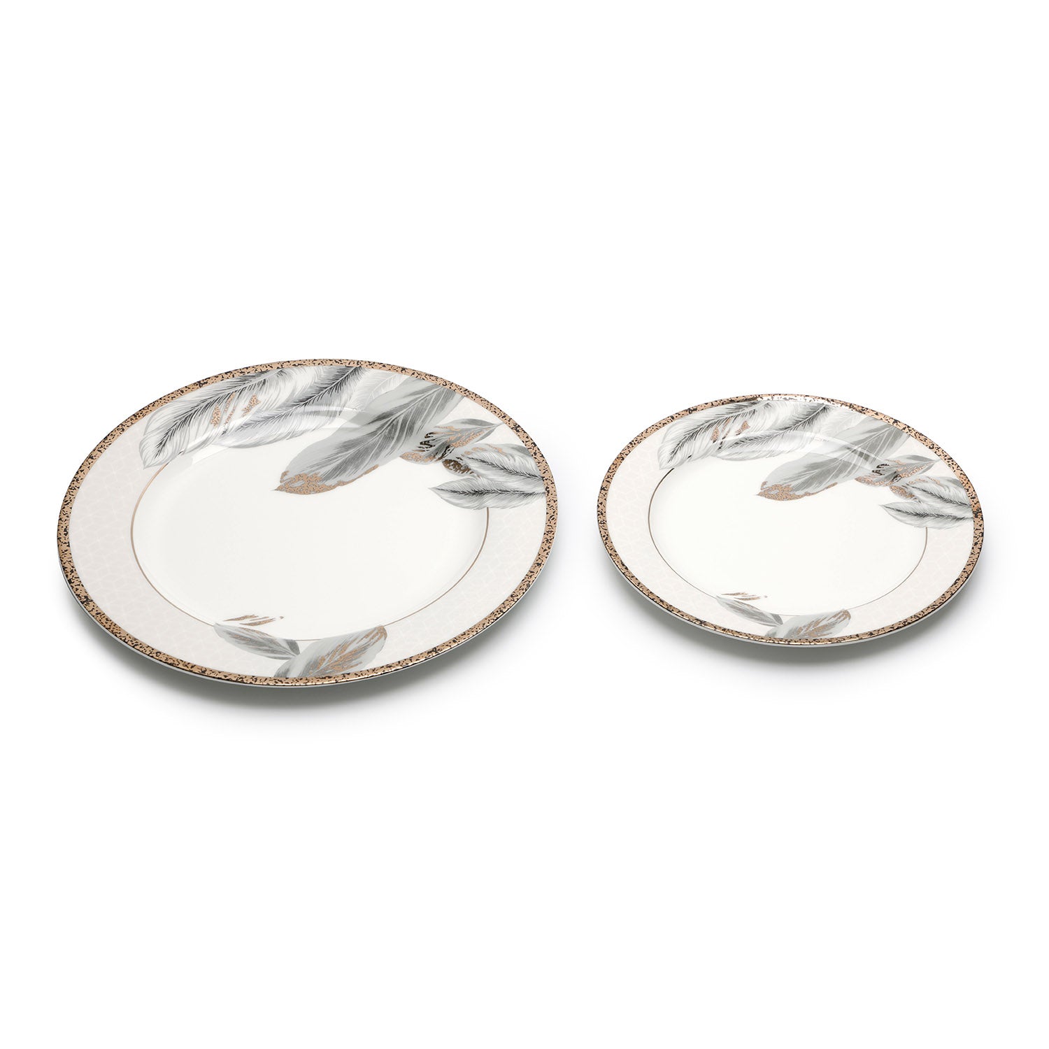 طقم عشاء نورديك دائري الشكل مكون من 24 قطعة