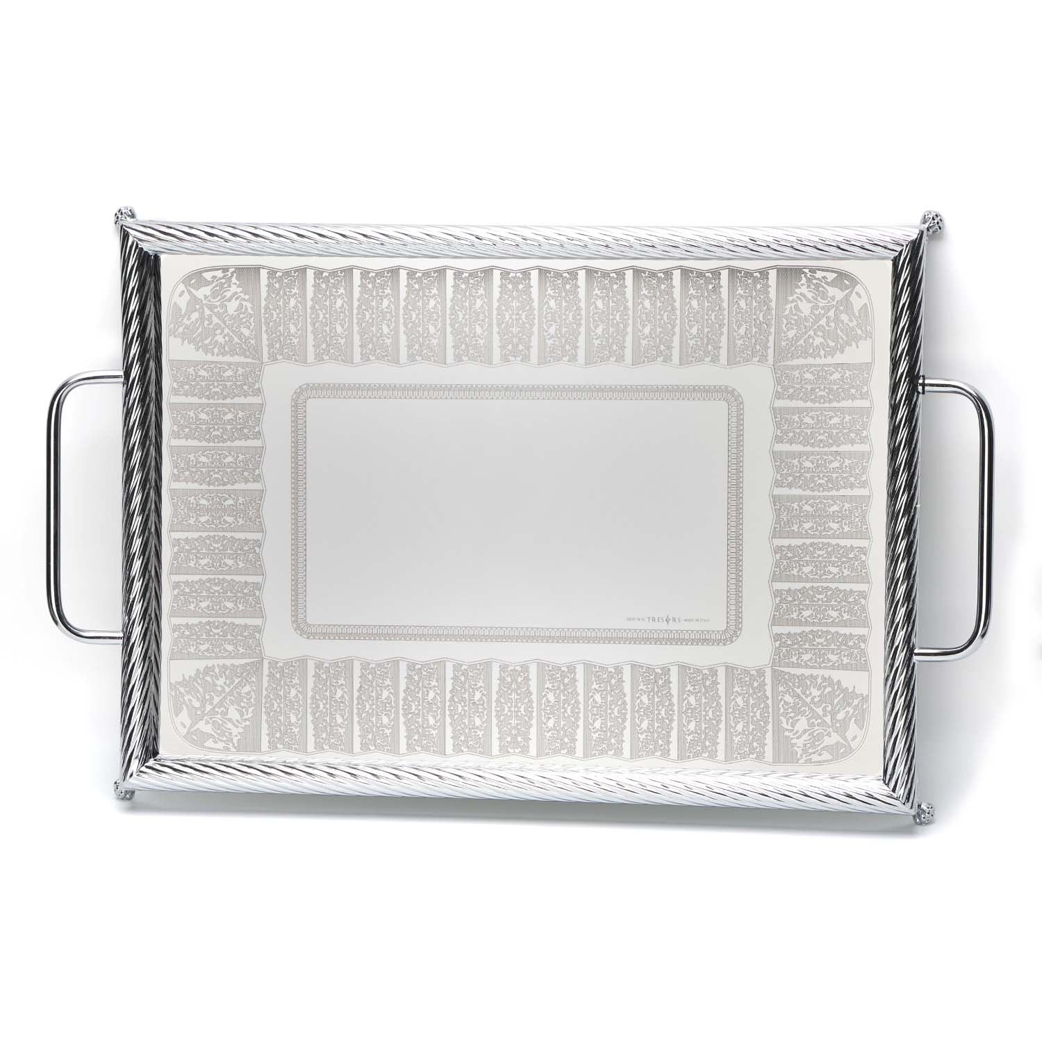 صينية مستطيلة من تريزورز أليكسي إنوكس، مقاس 45×31 سم