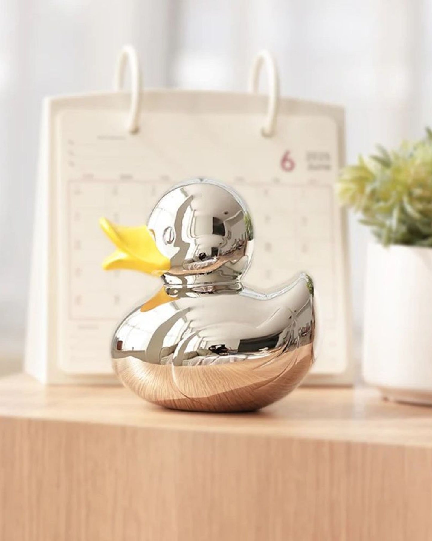 حصالة نقود على شكل بطة إيبوكسي صفراء من وينكو - W-260-0010K