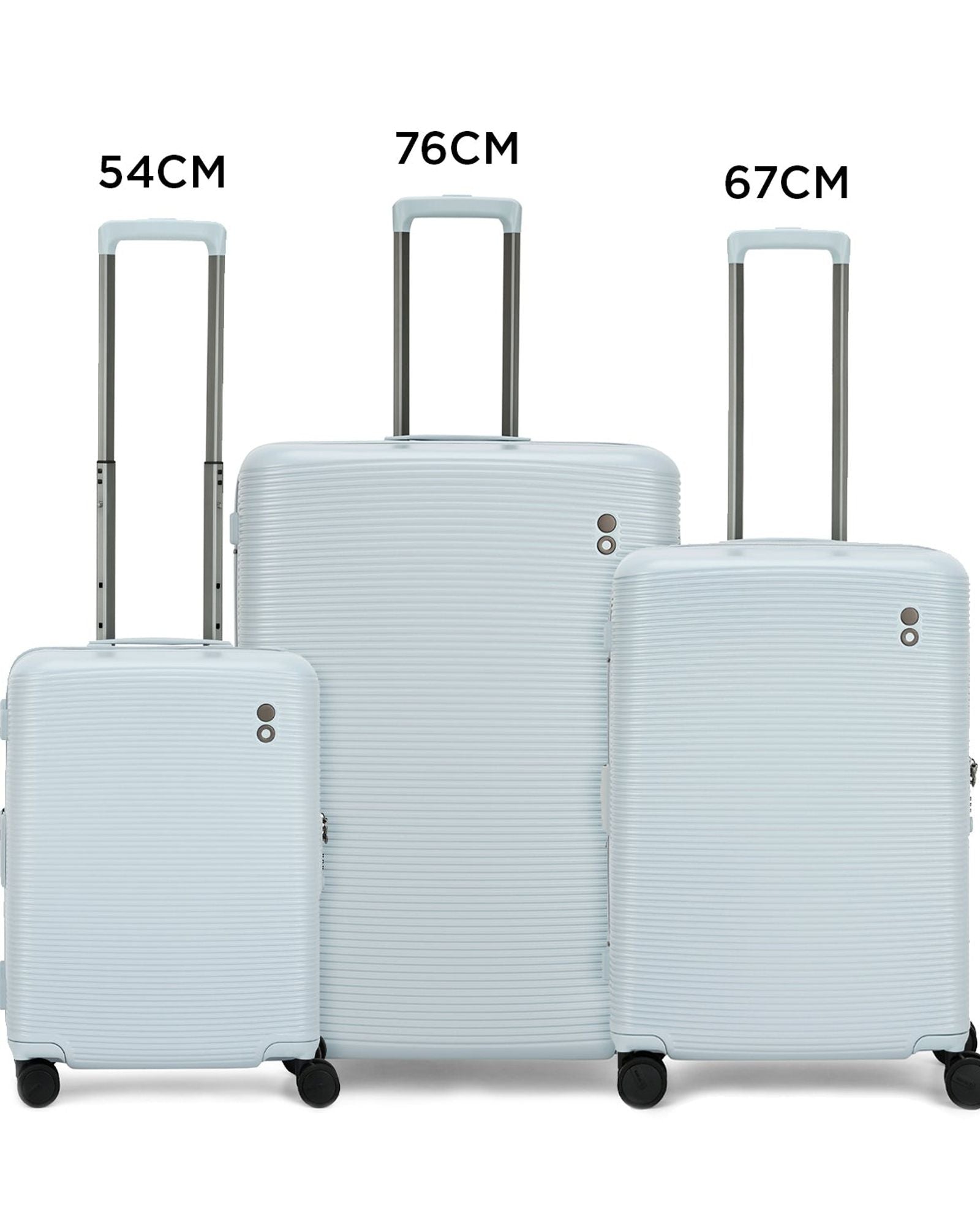 مجموعة حقائب سفر إيكولاك ألتيما الصلبة ذات العجلات المزدوجة القابلة للتوسيع من 3 قطع