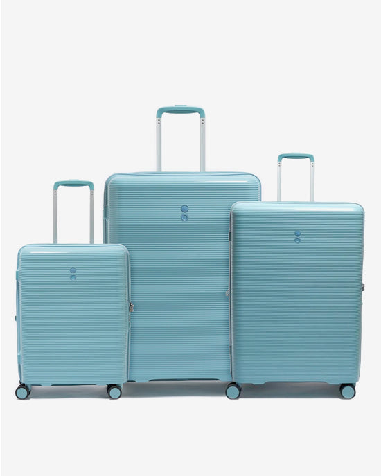 حقيبة إيكولاك فورزا الصلبة ذات العجلات المزدوجة القابلة للتوسيع، مجموعة من 3 قطع