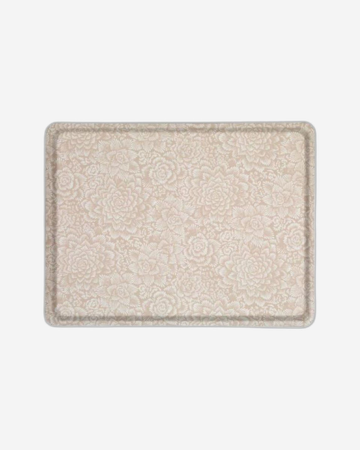 صينية بلاتكس مغلفة بالزهور الطبيعية