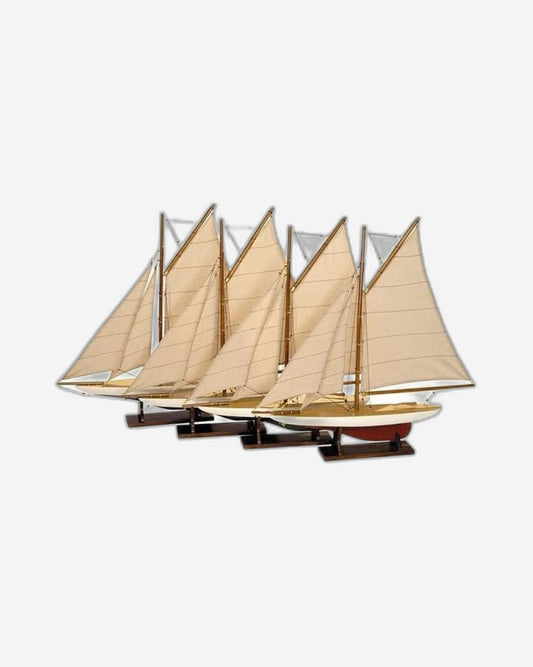 مجموعة يخوت البرك الصغيرة من Authentic Models - 4 قطع - AS057A
