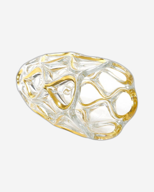 مزهرية بوهيميا أوشن بدون رصاص مع ذهب