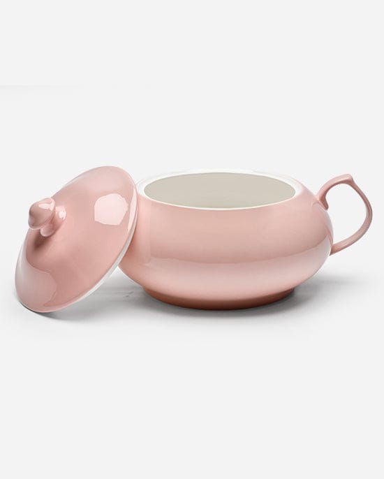 غطاء وعاء شوربة ميزون باستيل باللون الوردي