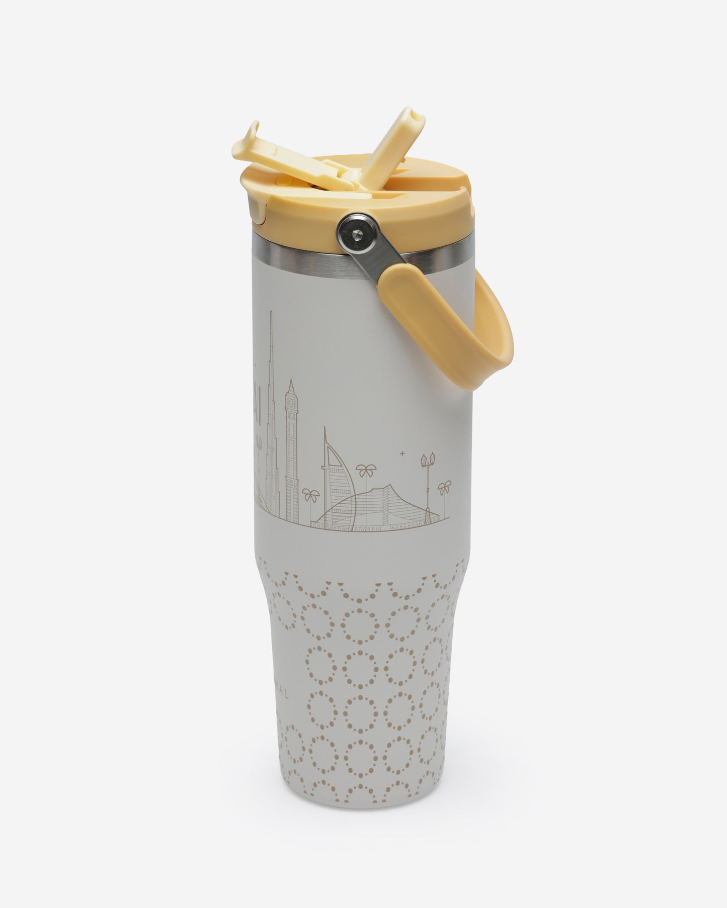 Insulated Tumbler 1.18L with Handle & PE Straw