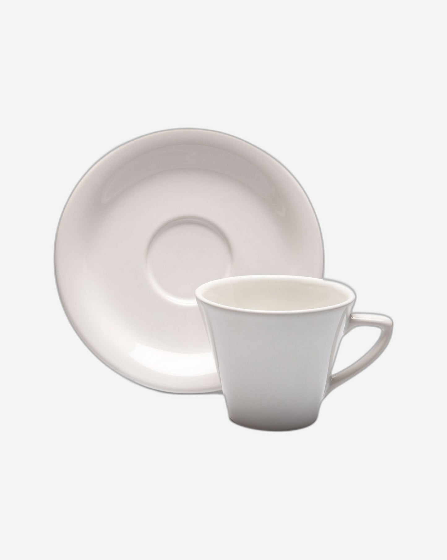 طقم شاي عضوي بورسلين من آردن، 6 قطع، أبيض