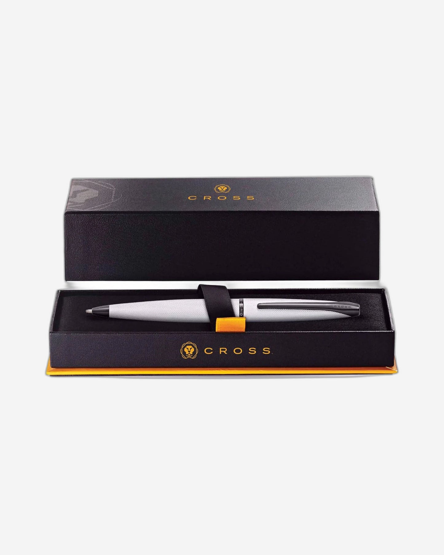 قلم حبر جاف Cross Atx® مطلي بالكروم المصقول بنقش ماسي آلي مع مجموعة Appointments من الكروم - 882-43