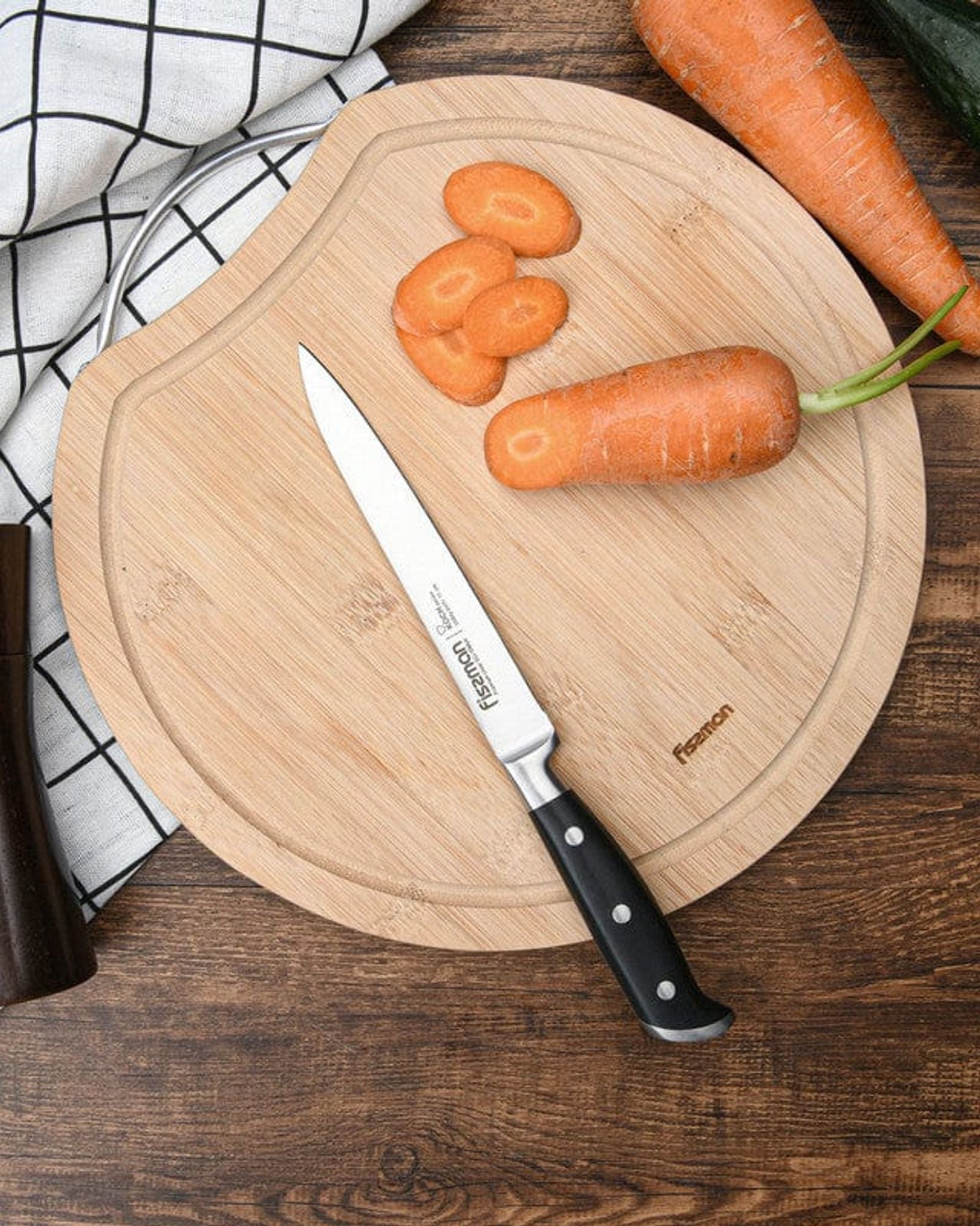 سكين فيسمان متعدد الاستخدامات، مقاس 6 بوصات، سلسلة كوش (فولاذ 5Cr15MoV)