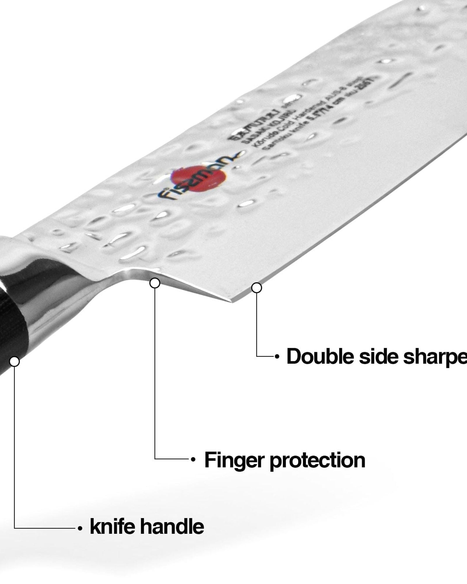 فيسمان 5.5 "سكين سانتوكو ساموراي كوجيرو 14 سم (فولاذ AUS-8)
