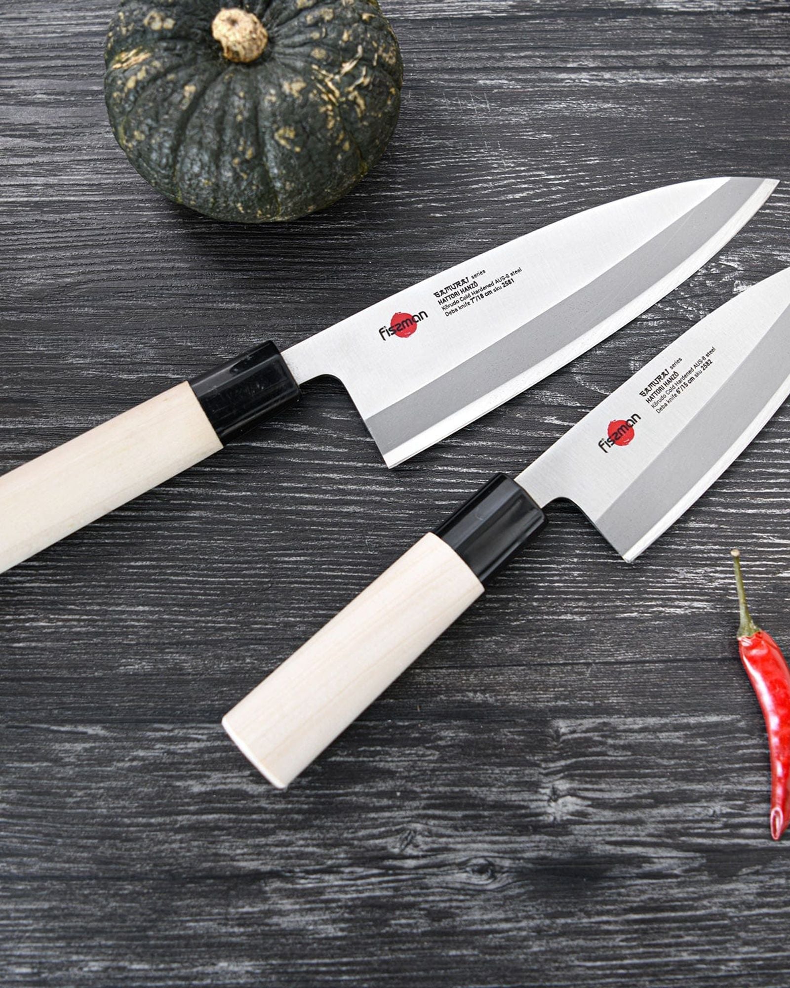 فيسمان سكين ديبا 6 بوصة ساموراي هانزو 15 سم (فولاذ AUS-8)