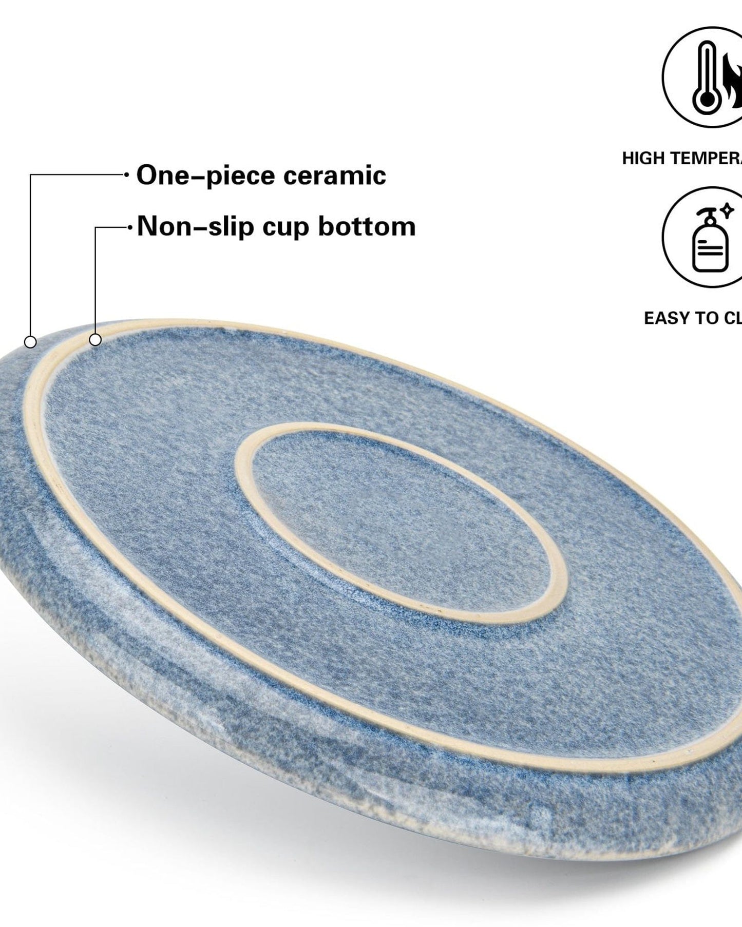 غطاء طبق فيسمان من السيراميك 27 سم