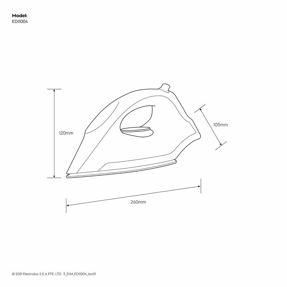 مكواة جافة من إلكترولوكس