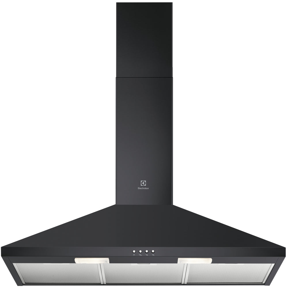 Electrolux 90cm UltimateTaste 300 chimney extractor hood, Black