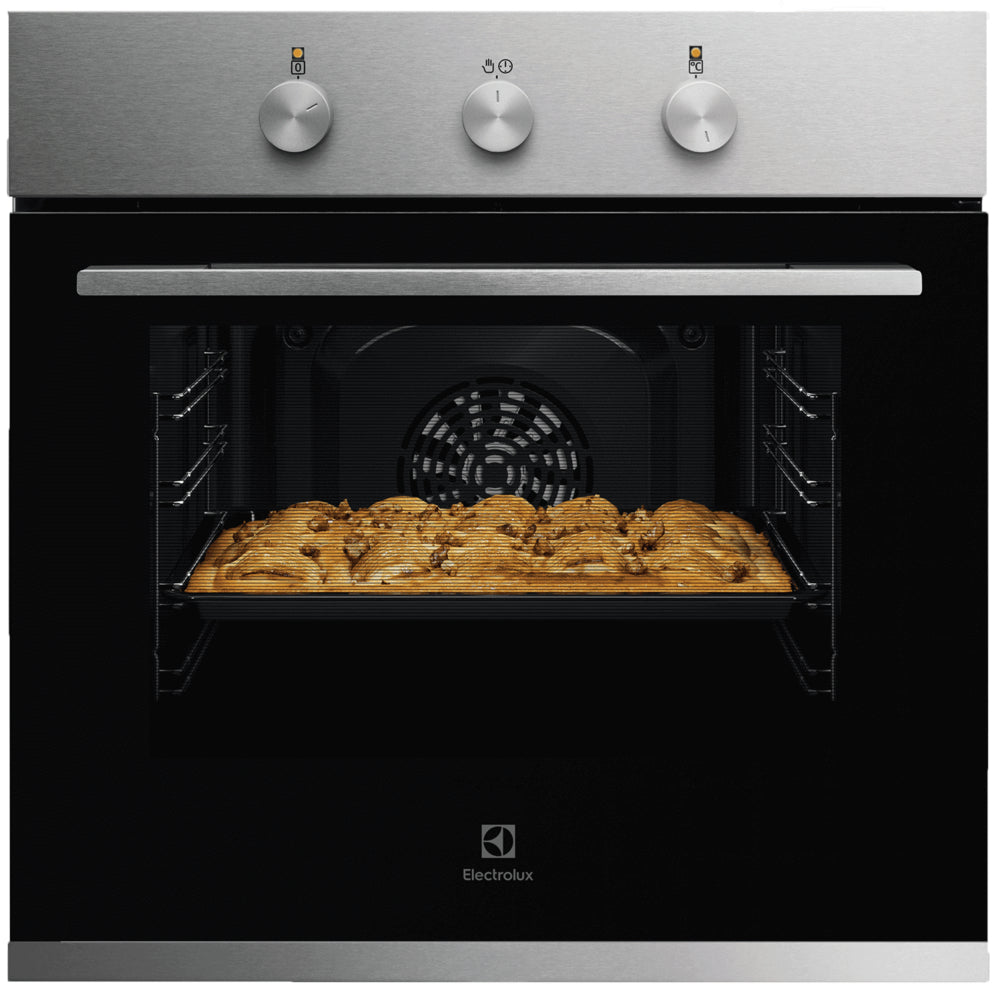 Electrolux 60cm UltimateTaste 300 built-in single oven with 65L capacity, Stainless Steel