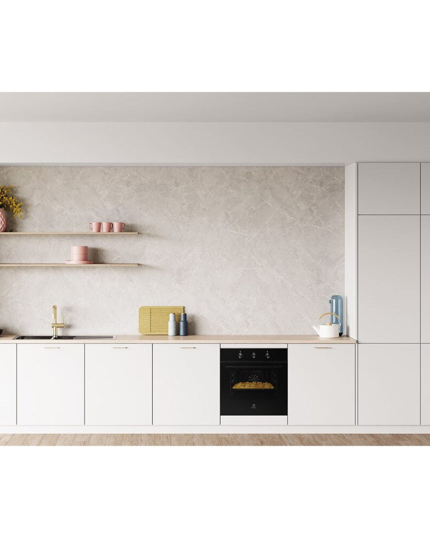 فرن كهربائي مدمج فردي من إلكترولوكس بسعة 65 لترًا مقاس 60 سم