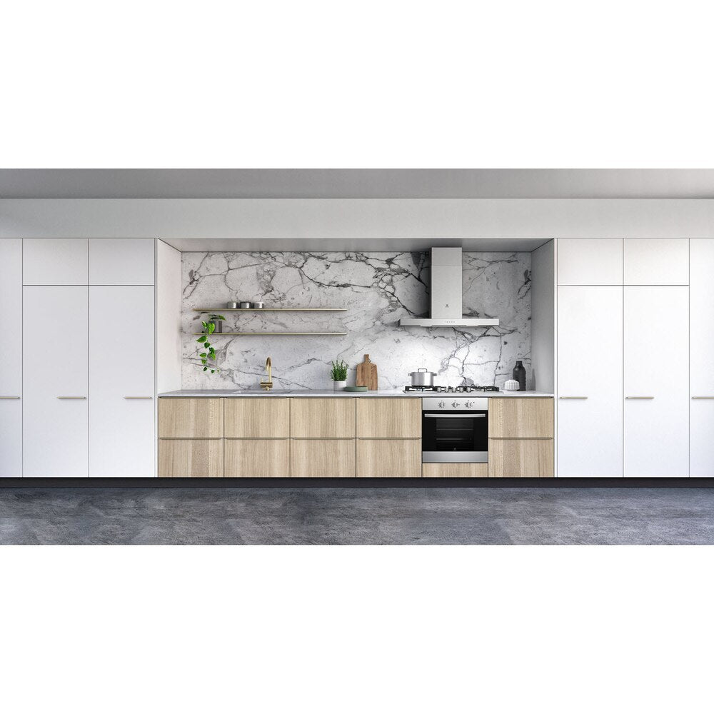 فرن غاز مدمج من إلكترولوكس سعة 68 لترًا مع شواية دوارة