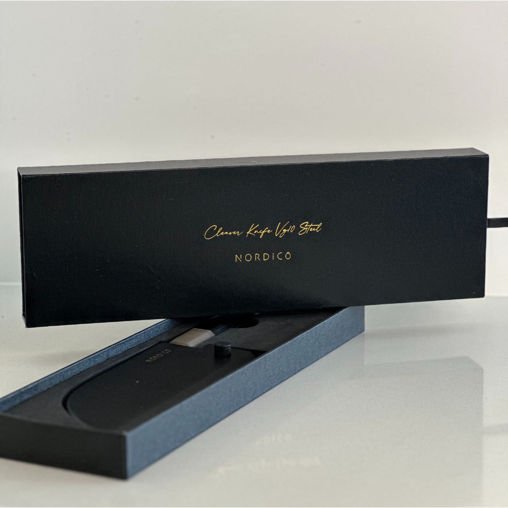 سكين ساطور نورديكو VG-10 ياباني 7 بوصات + غمد خشبي - هدايا